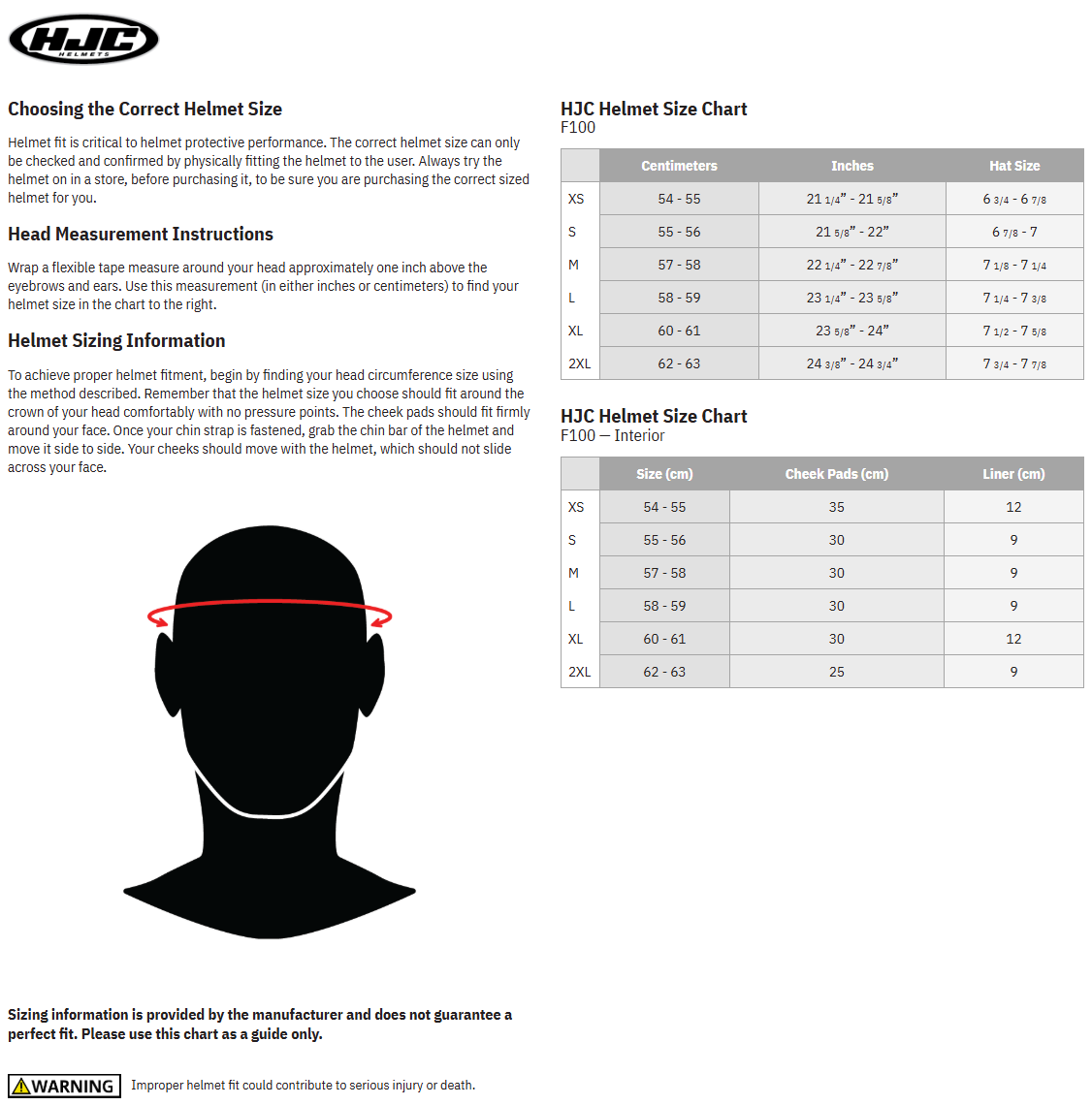 HJC F100 Reff Modular Motorcycle Helmet