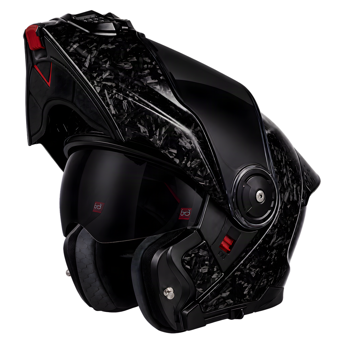 Daytona C6 Pro Forged Grey Carbon Fiber Modular Motorcycle Helmet - Main