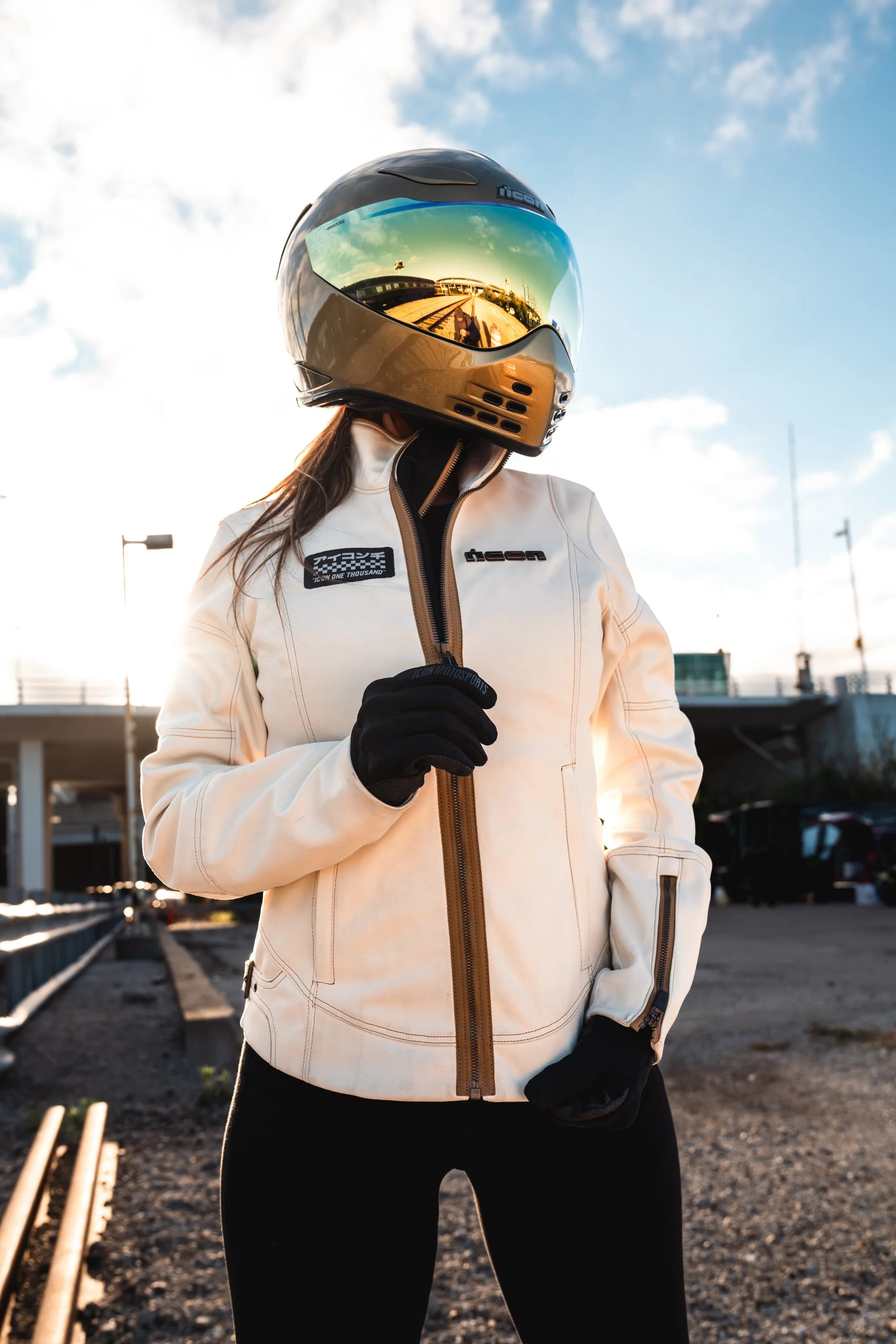 Icon Women's Tuscadero 3 Motorcycle Riding Jacket