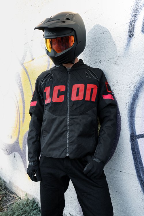 Icon Contra 3 Hero Men's Textile Motorcycle Jacket
