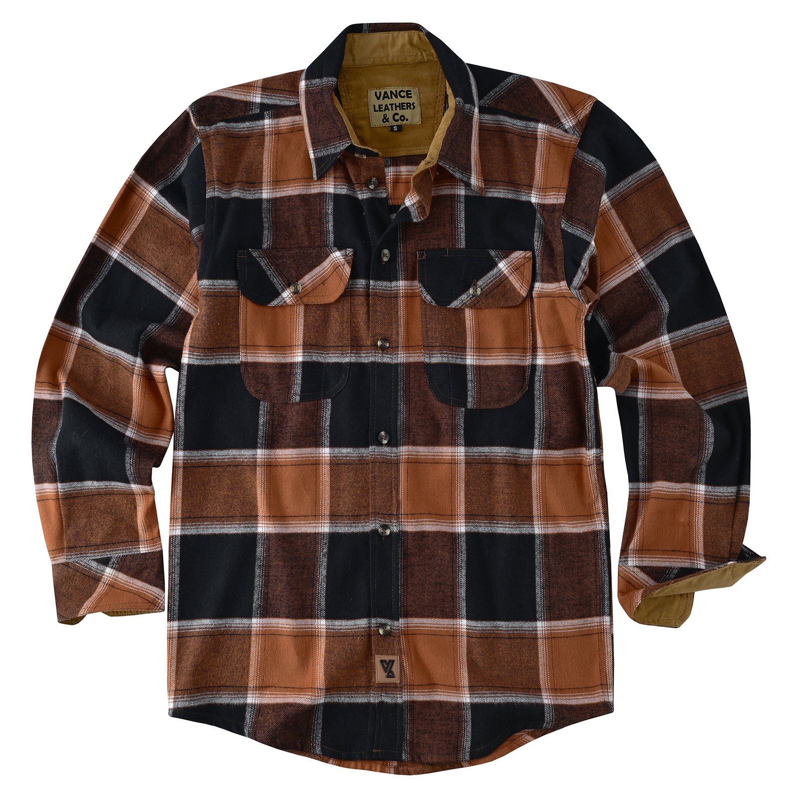 Men's Ironwood Long Sleeve Plaid Button Down Casual Flannel Shirt - Flat