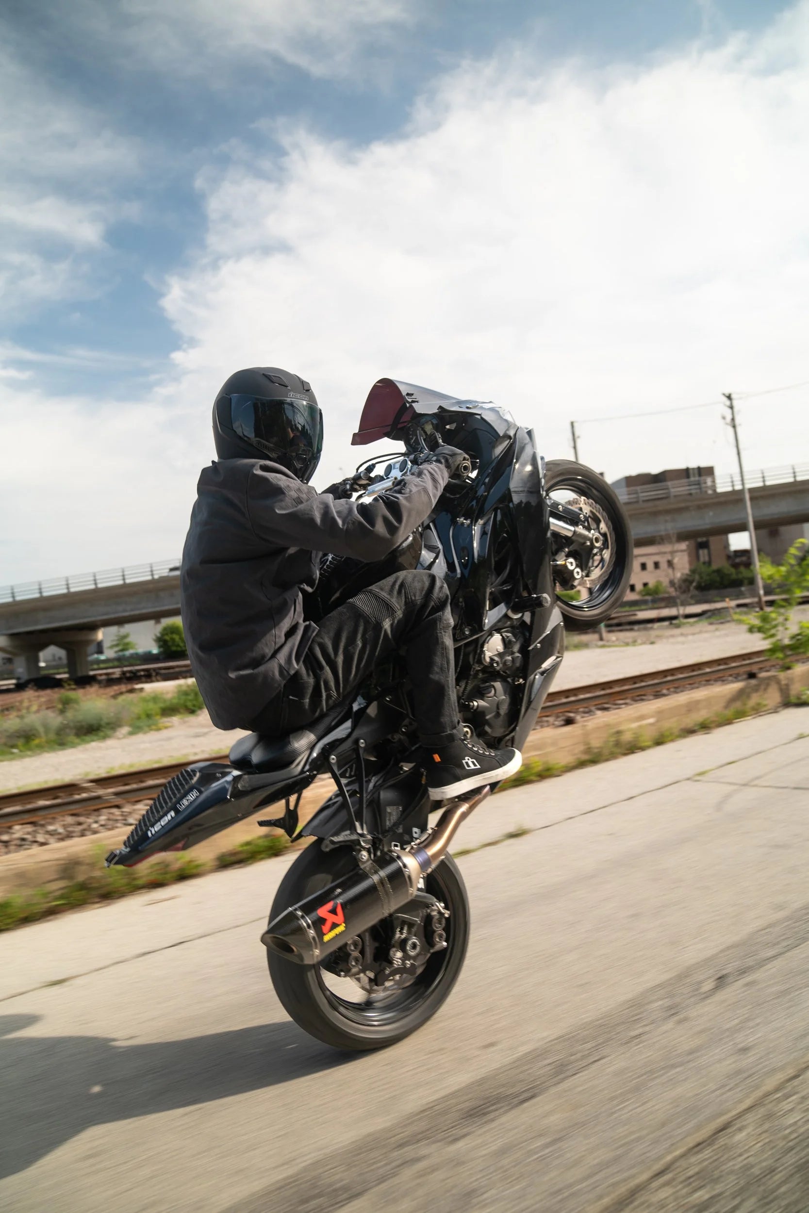 Icon Airflite Dark Rubatone Full Face Motorcycle Helmet