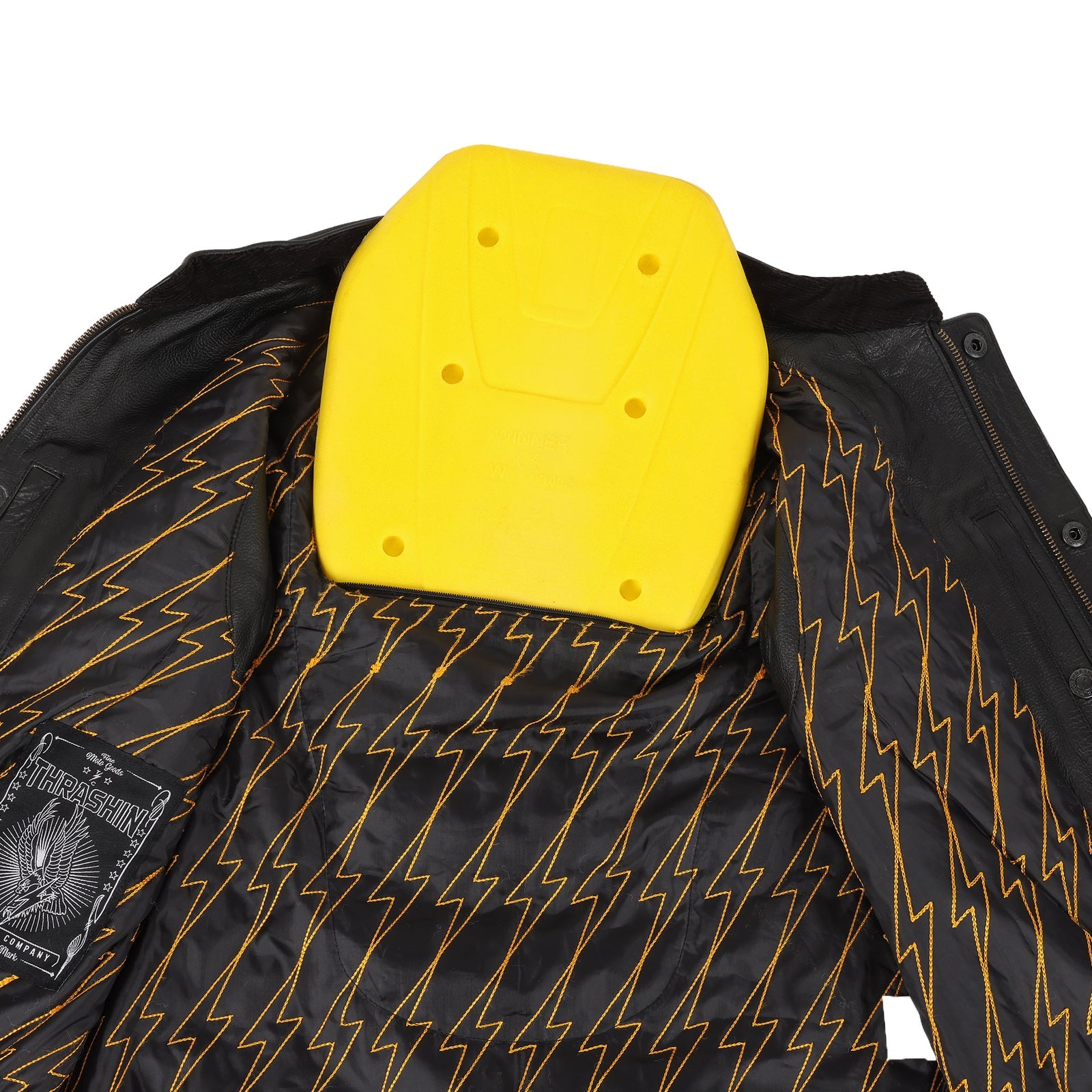 Thrashin Supply Men's Mulholland Leather Motorcycle Riding Vest - Detail 3