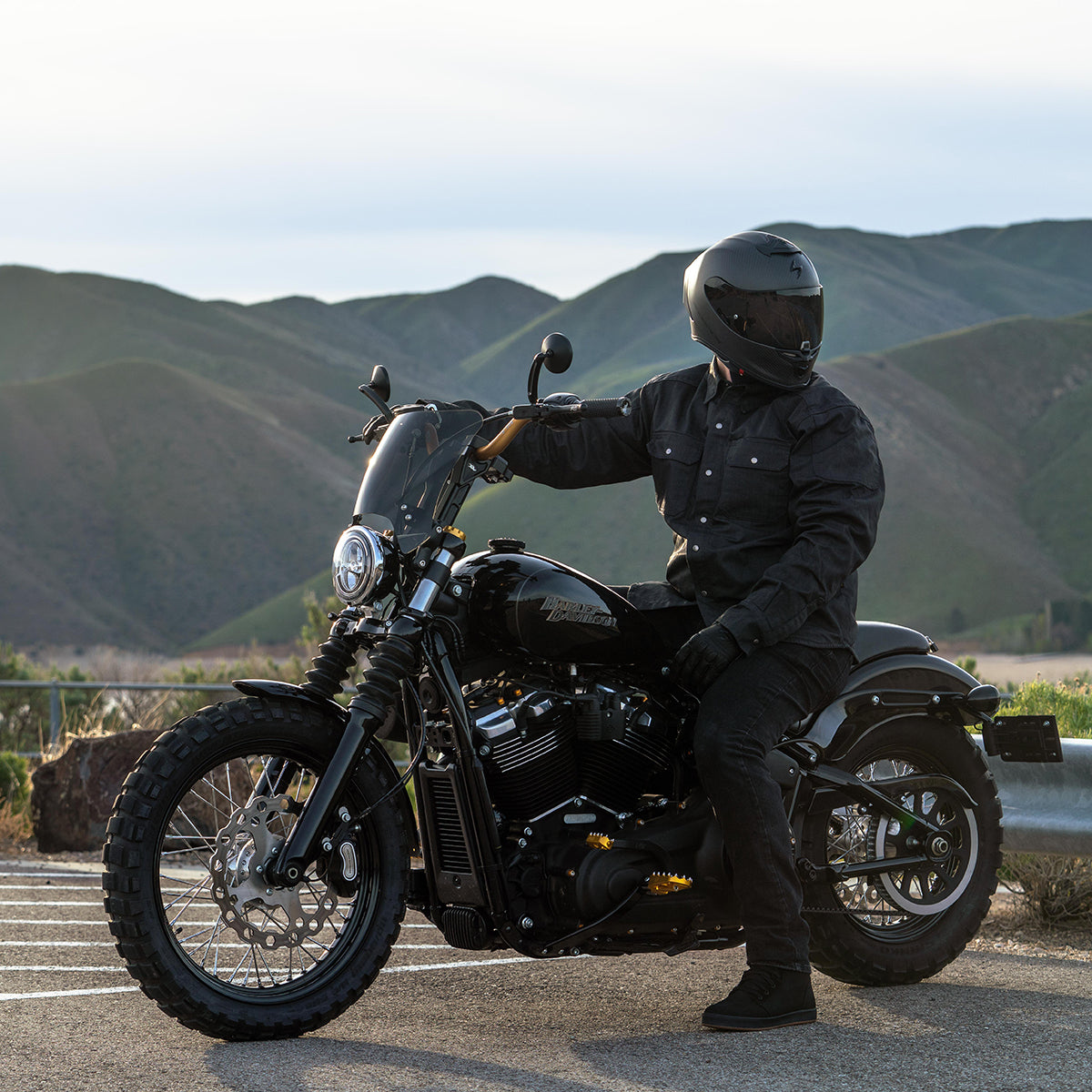 Scorpion Covert Waxed Denim Riding Shirt