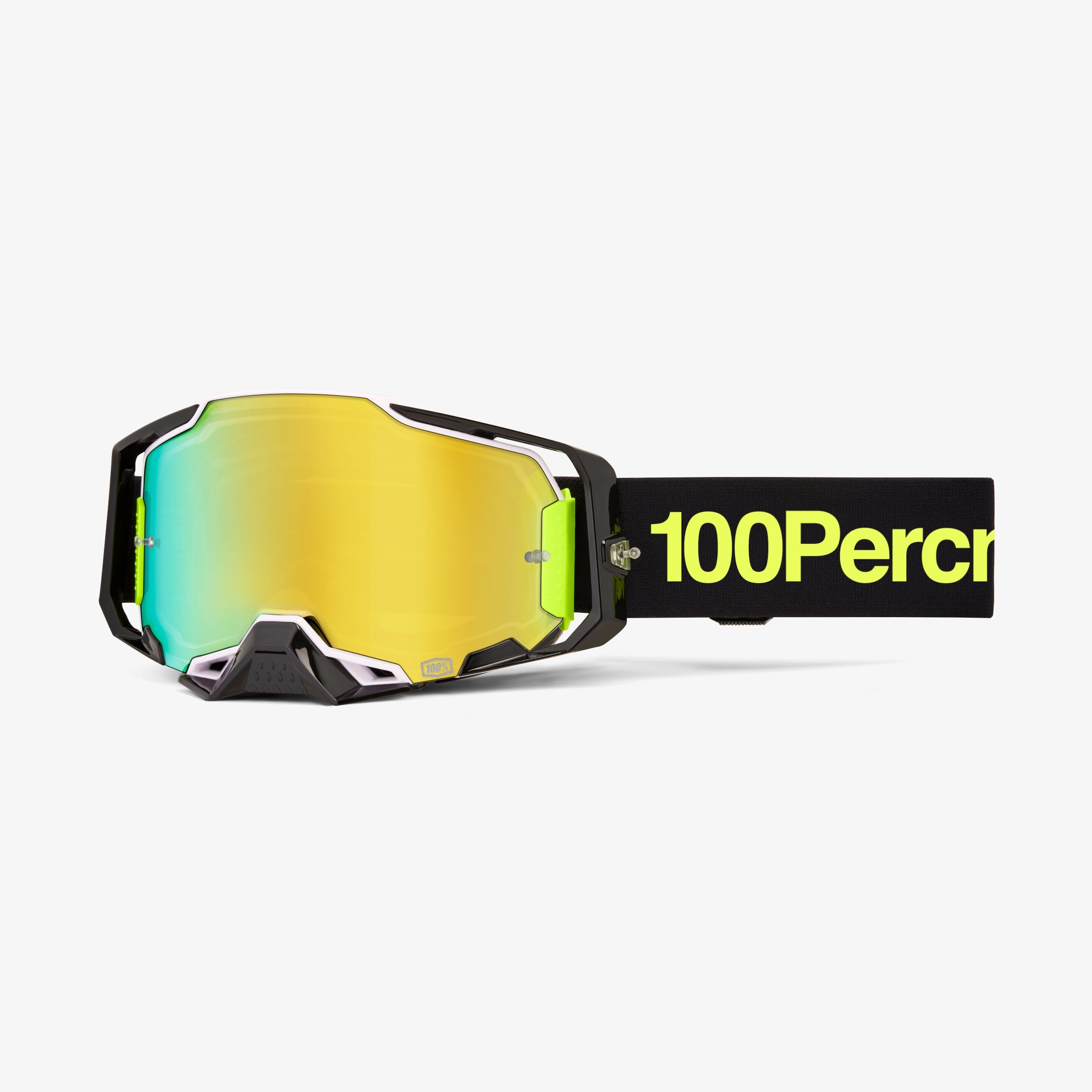 100% Armega Orban Mirror Gold & Clear Lens Goggle