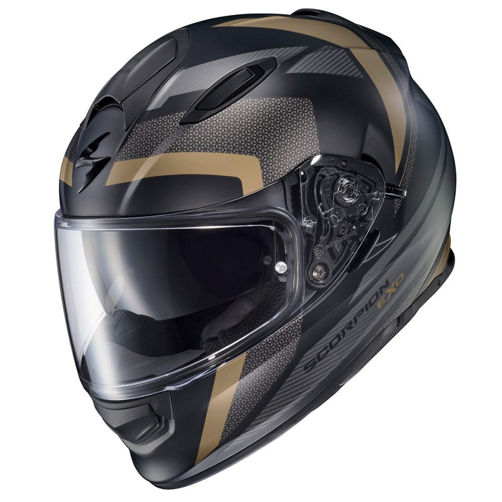 Scorpion-EXO-Ryzer-Evolution-Full-Face-Motorcycle-Helmet-Gold-side-view