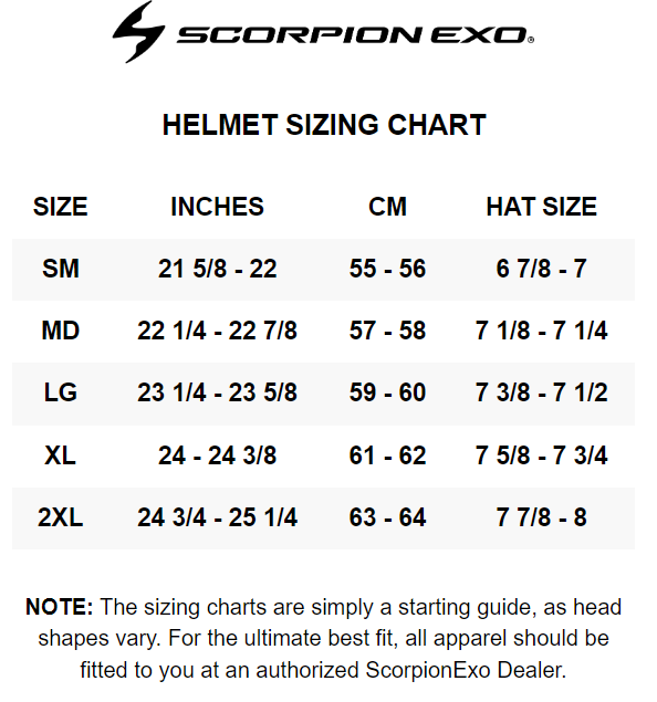 Scorpion-Exo-Ryzer-Switch-Full-Face-Motorcycle-Helmet-size-chart