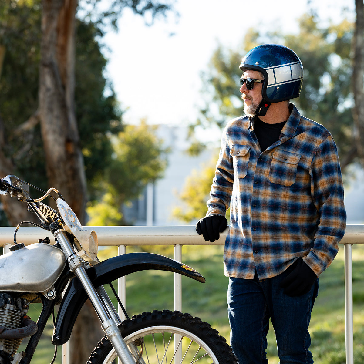 Biltwell Bonanza Holeshot Open Face Motorcycle Helmet