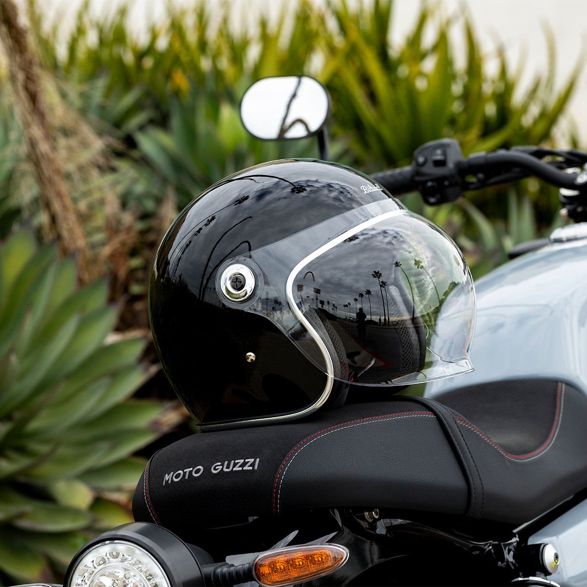 Biltwell Tahoe Solid Open Face Motorcycle Helmet