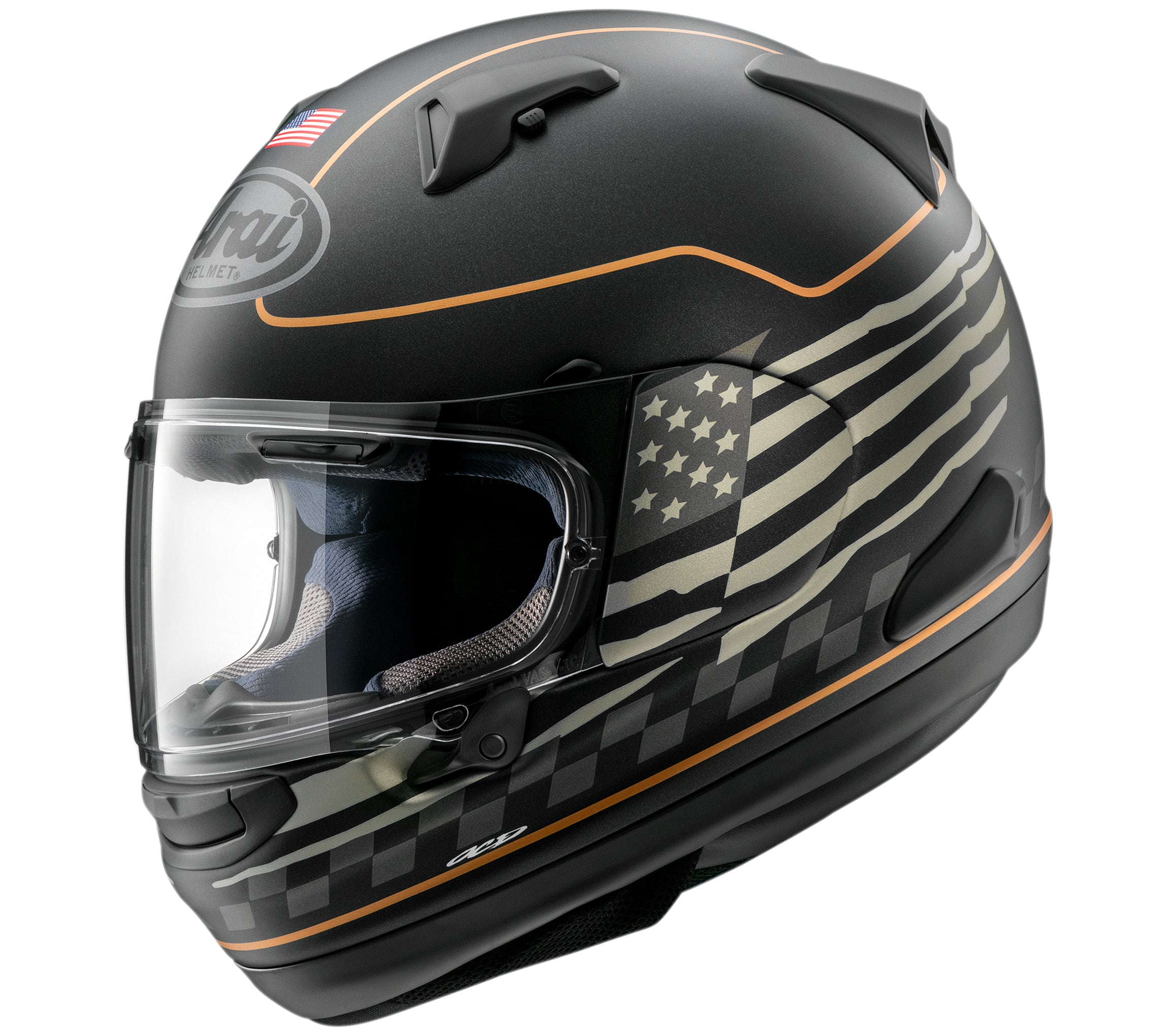 Arai Signet-X Helmet - US Flag - Black Frost Arai Signet-X Helmet - US Flag - Black Frost