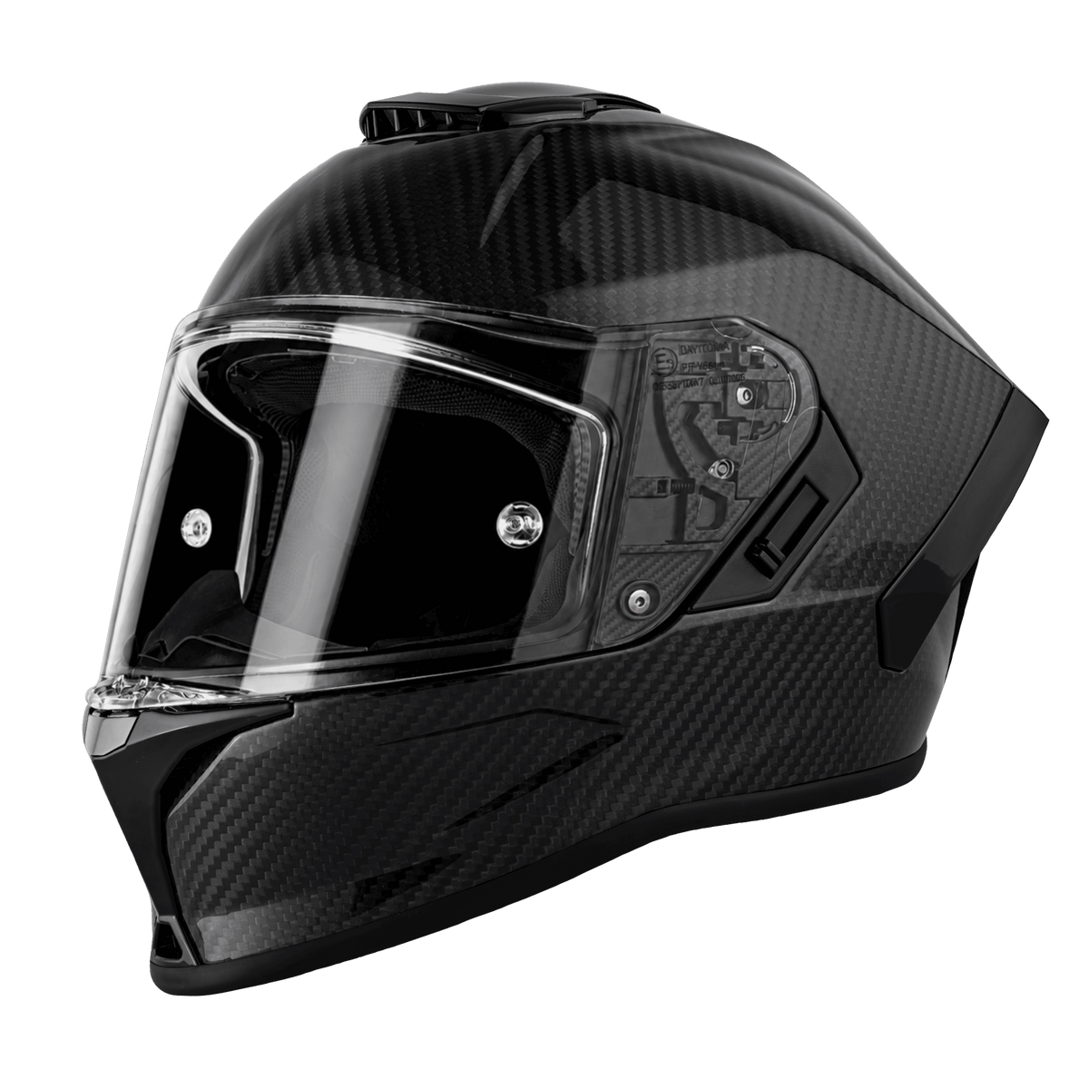 Daytona Viper Grey Carbon Fiber Full Face Motorcycle Helmet