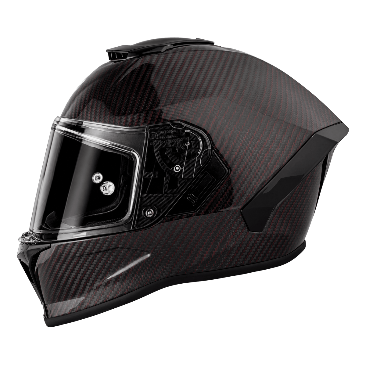 Daytona Viper Red Carbon Fiber Full Face Motorcycle Helmet