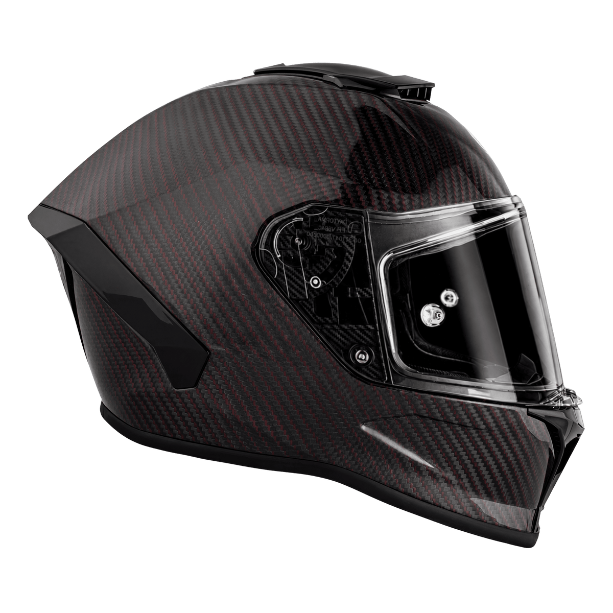 Daytona Viper Red Carbon Fiber Full Face Motorcycle Helmet