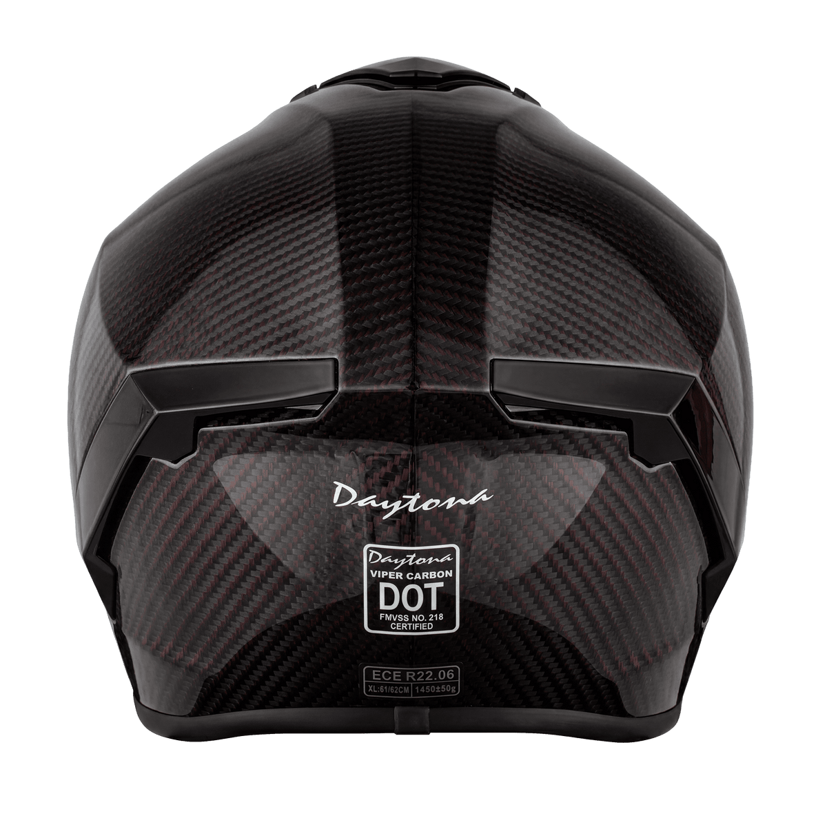 Daytona Viper Red Carbon Fiber Full Face Motorcycle Helmet