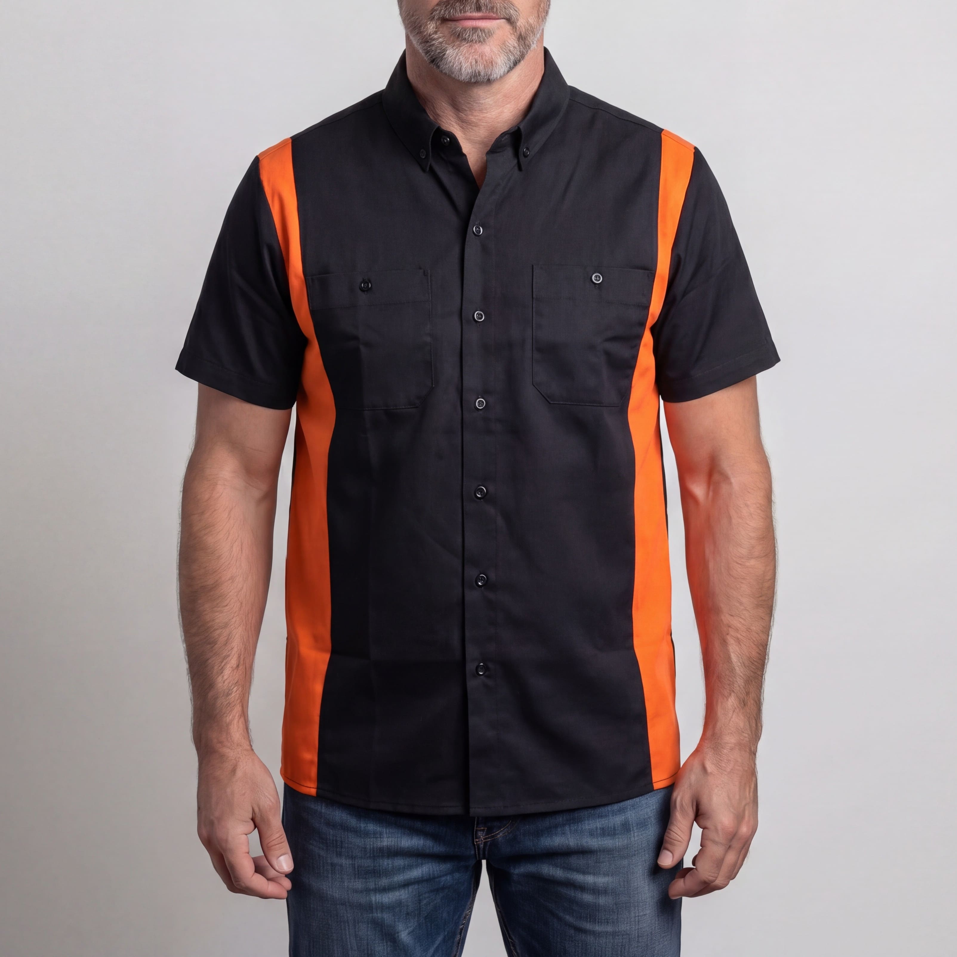 Vance Men's Button Front Garage Mechanics Shirt