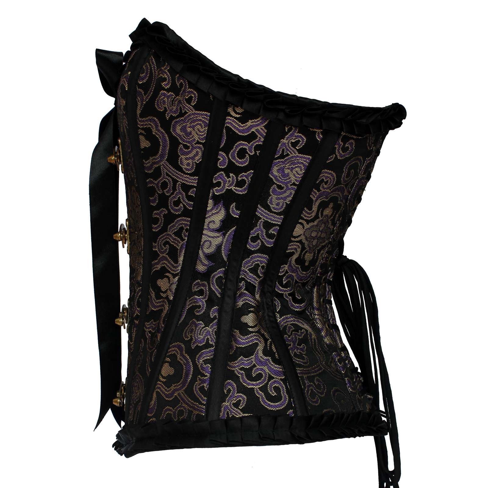 Women's Luxurious Brocade Steel Boned Waist Trainer Corset