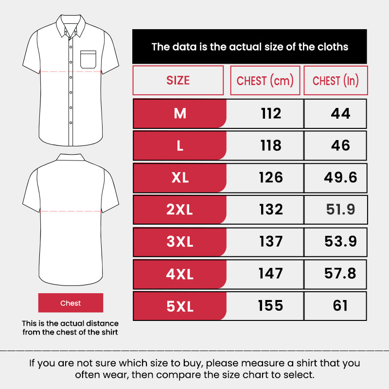 Vance-Leather-Mens-Black-Grey-Short-Sleeve-Button-Down-Two-Pockets-Soft-Casual-Shirt-size-chart
