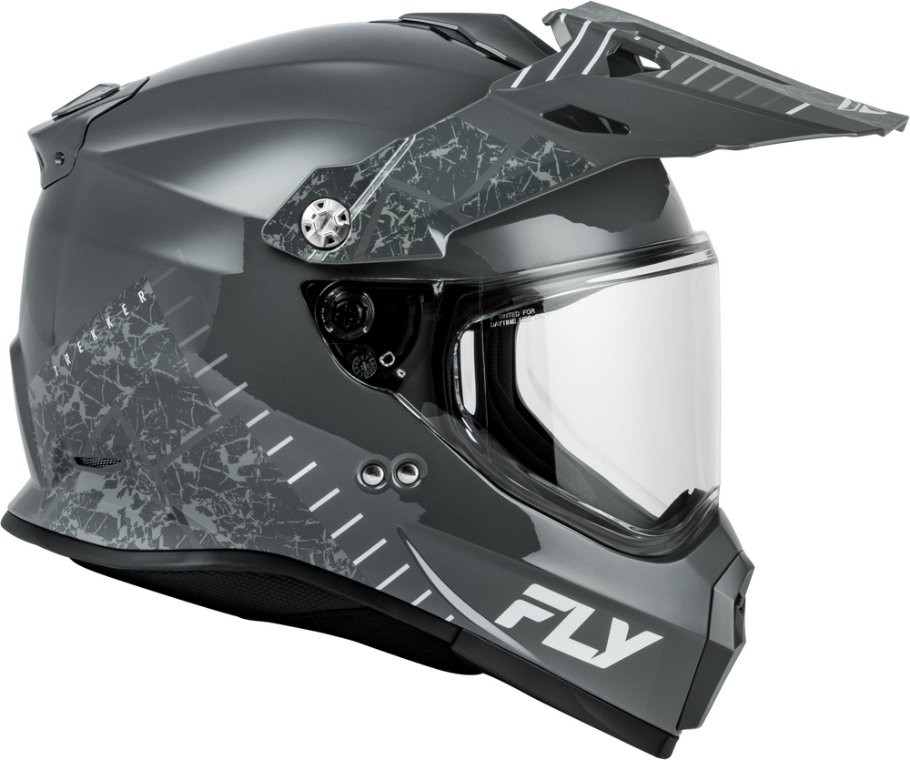 Fly Racing Trekker Granite Grey Motorcycle Helmet