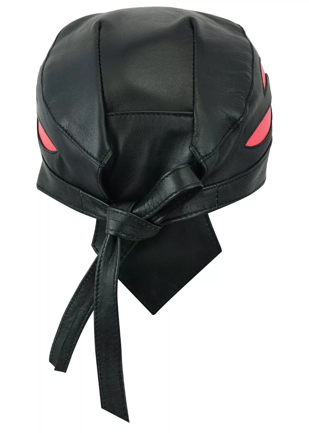 Vance AC7 Motorcycle Biker Leather Skull Cap Du Rag Bandana