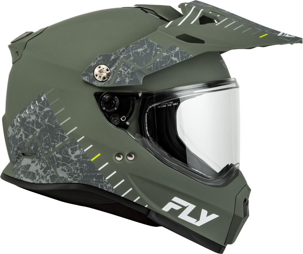 Fly Racing Trekker Granite Matte Sage Motorcycle Helmet