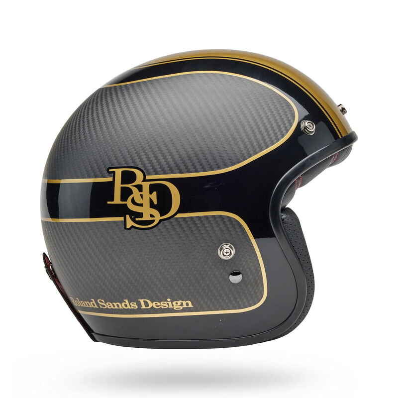 Bell Custom 500 Carbon RSD Player Open Face Motorcycle Helmet