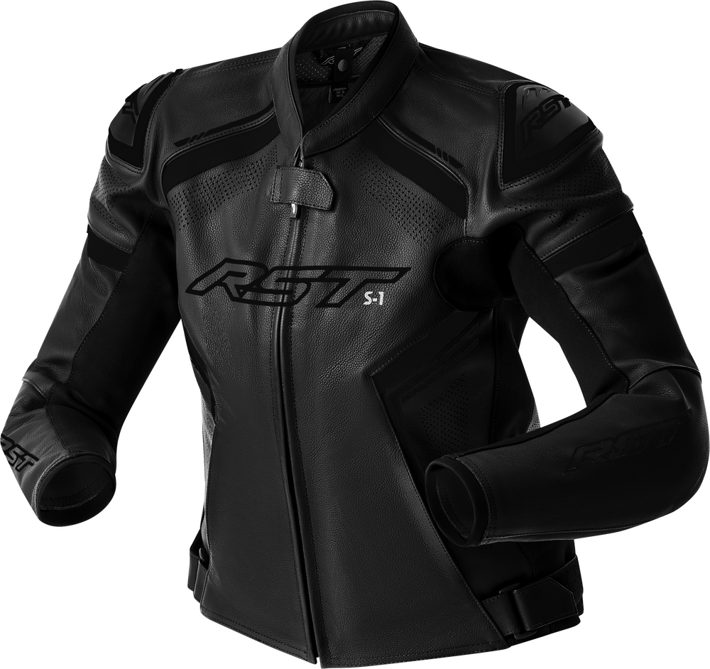 RST Moto Women's S1 D30 Leather Motorcycle Jacket - Black