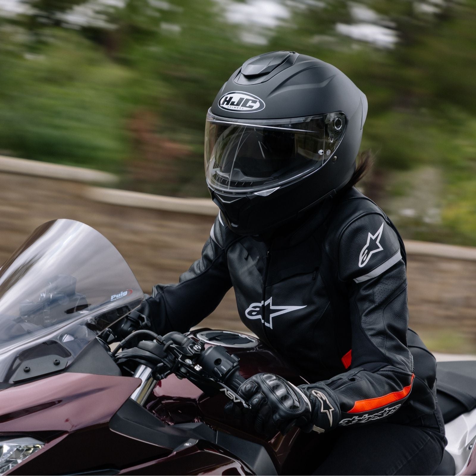 HJC C71 Solid Full Face Motorcycle Helmet