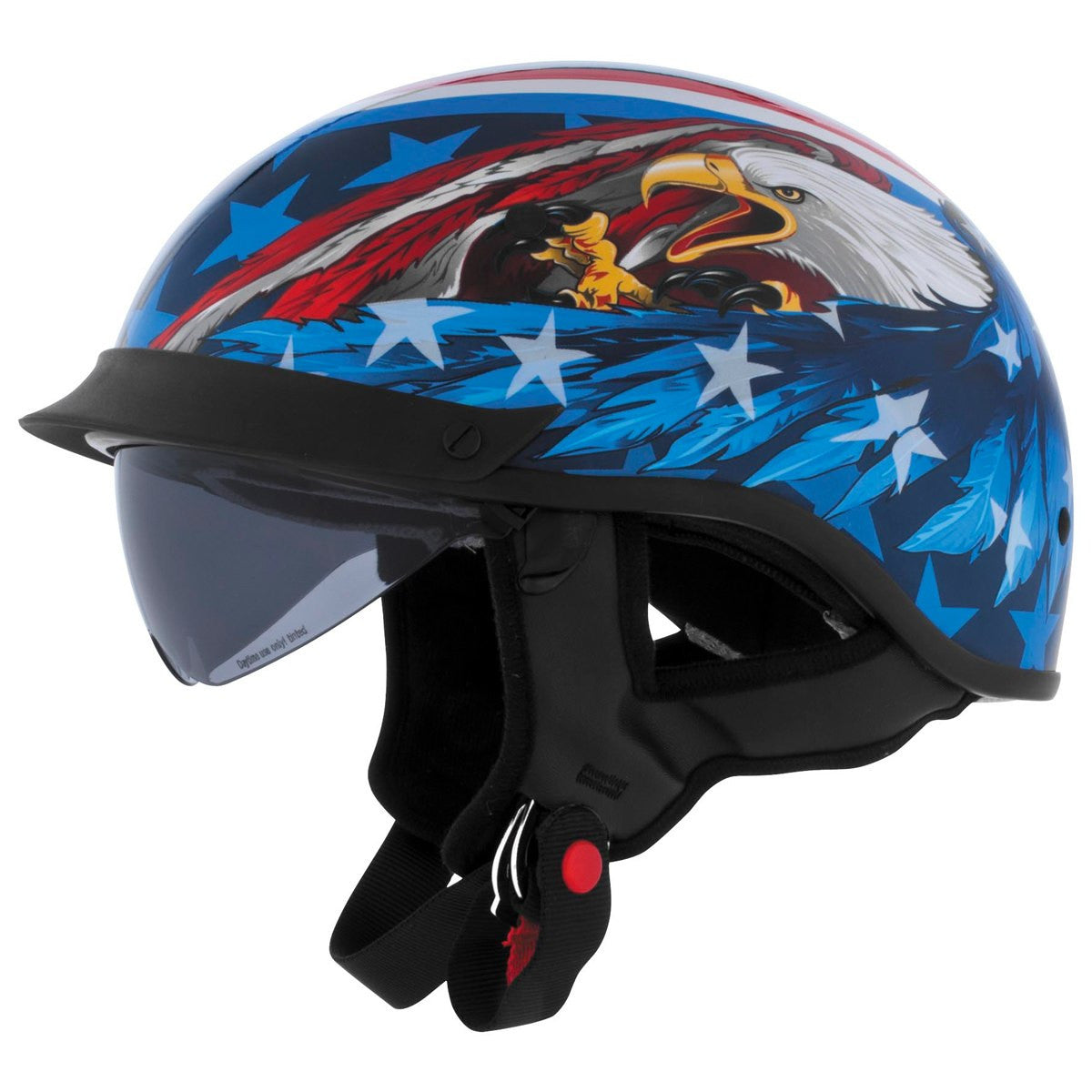 Cyber U-72 Eagle Half Helmet with Internal Shield Cyber U-72 Eagle Half Helmet with Internal Shield