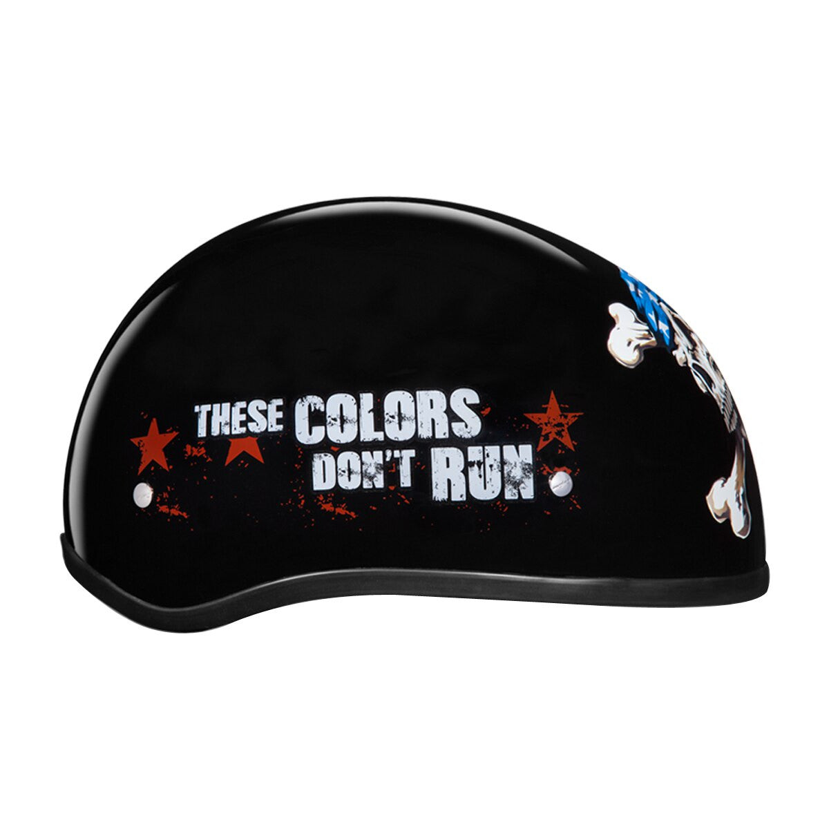 Daytona Skull Cap Patriot Half Helmet - Right View
