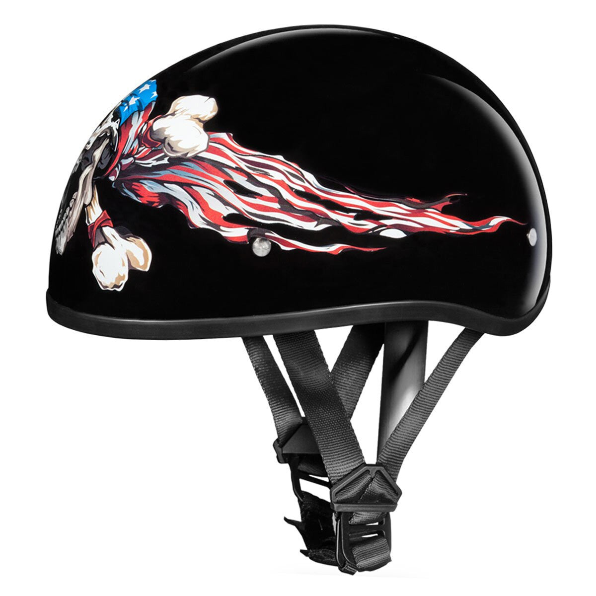 Daytona Skull Cap Patriot Half Helmet