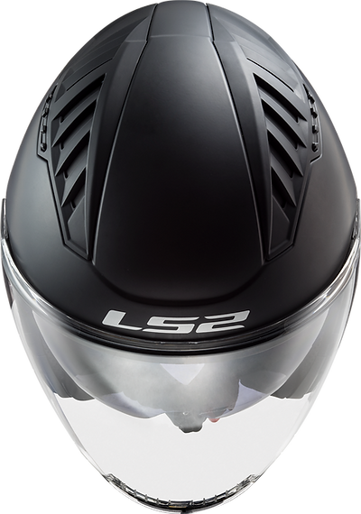 LS2 Copter Solid Open Face Motorcycle Helmet