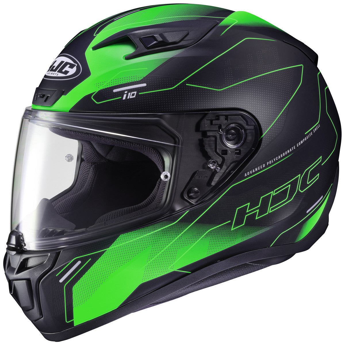 HJC i10 Taze Helmet-Black/Green