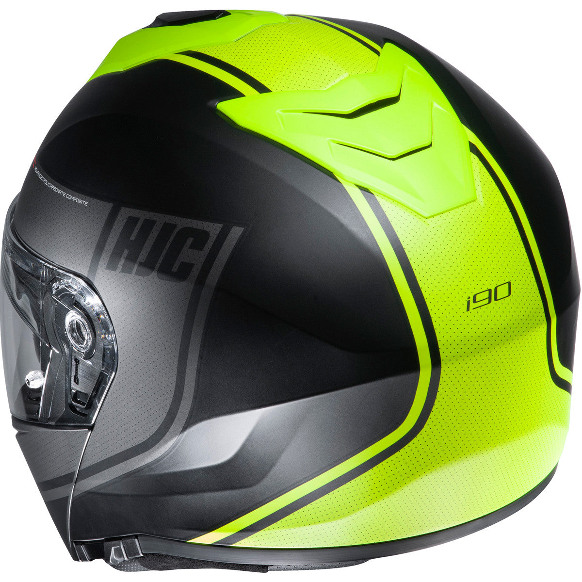 HJC i90 Davan Modular Helmet-Black/Hi-Viz