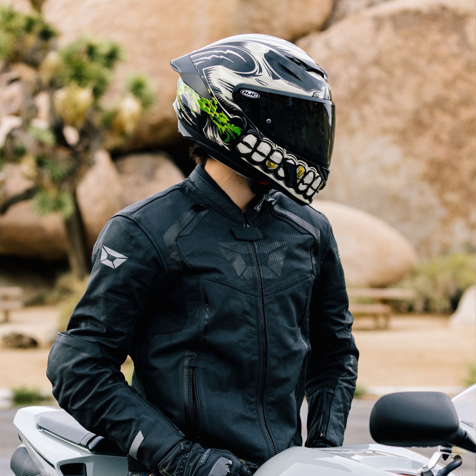 HJC i11 Acid Skull Full Face Motorcycle Helmet