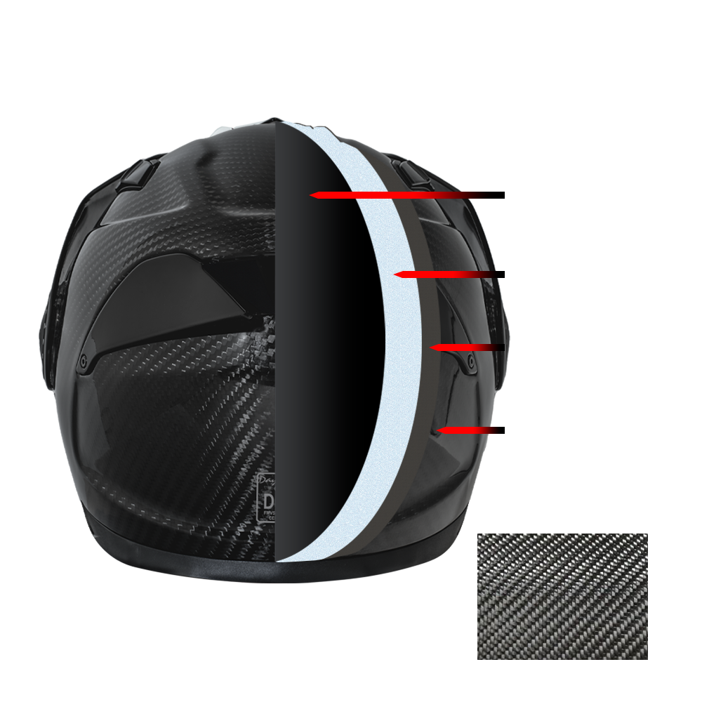 Daytona C6 Carbon Fiber Modular Motorcycle Helmet