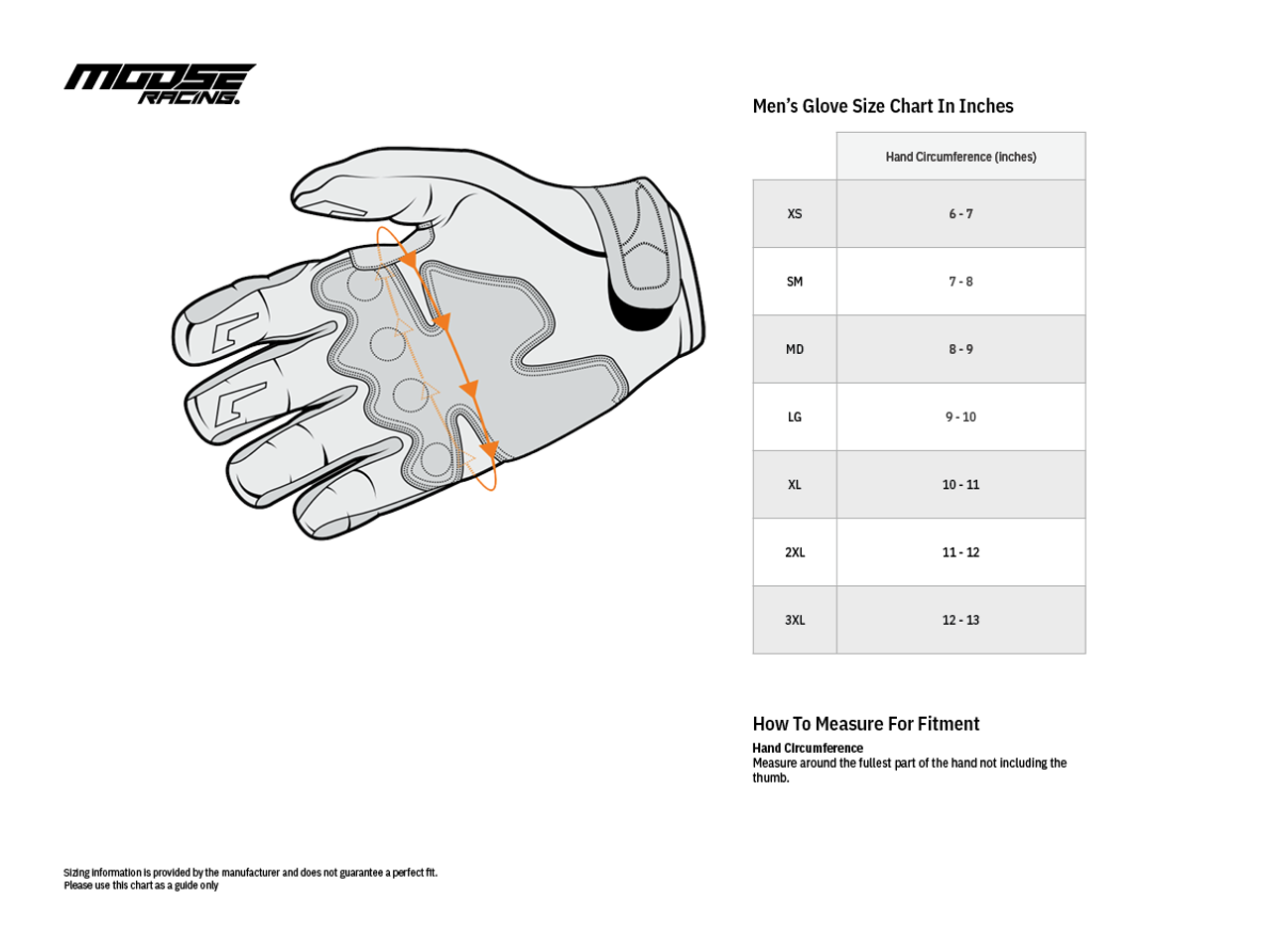 Moose Racing Abrasion Resistant Half Finger Glove Liners