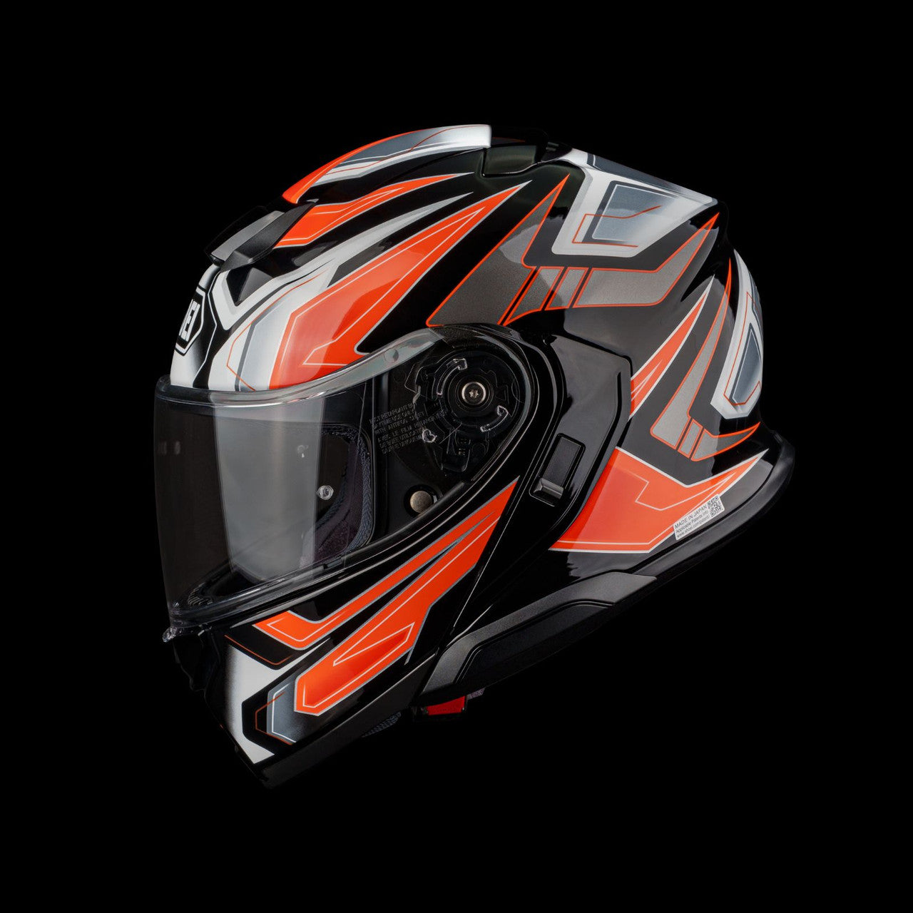 shoei-neotec-3-anthem-modular-motorcycle-helmet-black-orange-side-view