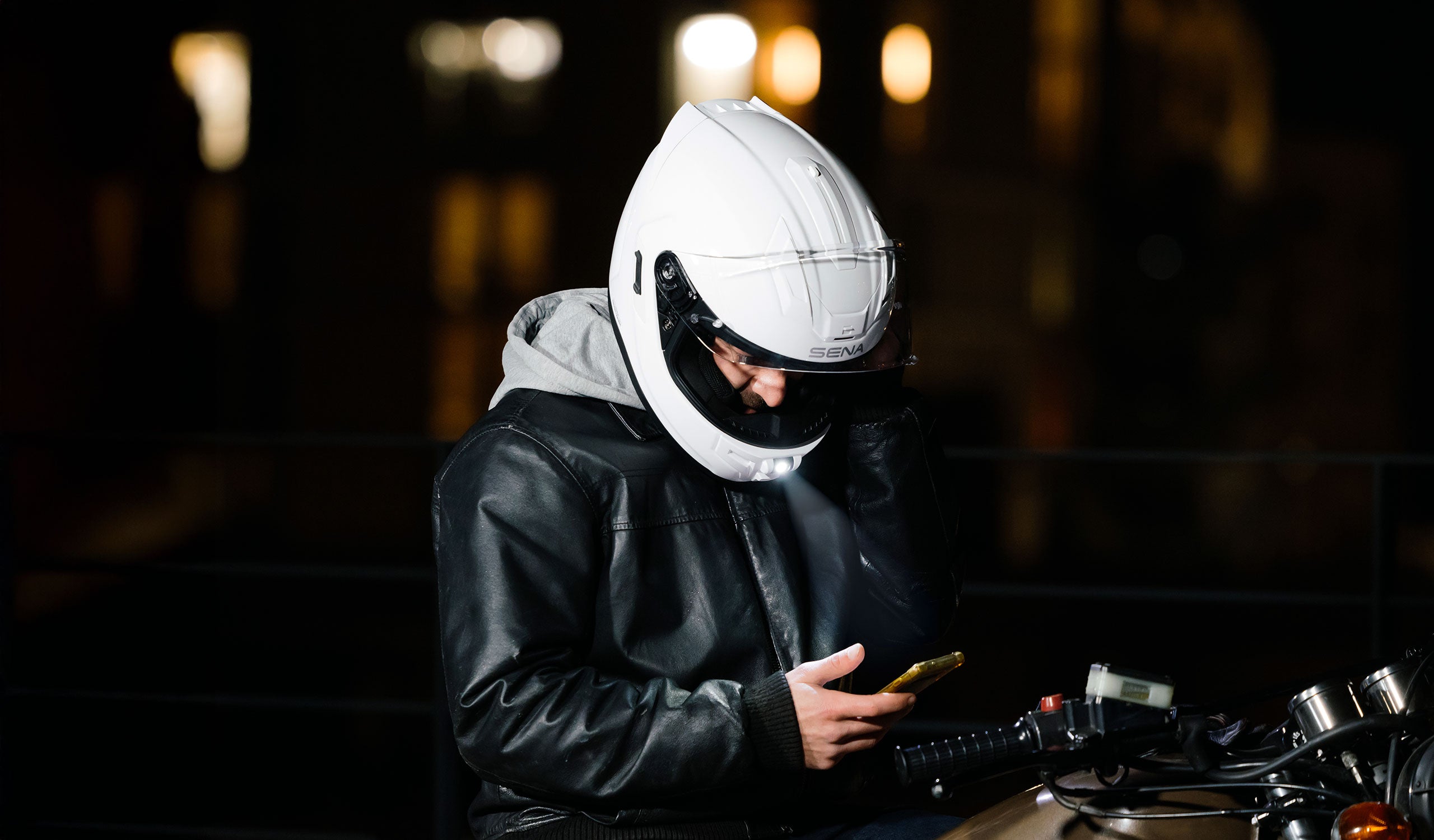 Sena Phantom FF Mesh COM Full Face Smart Motorcycle Bluetooth Helmet
