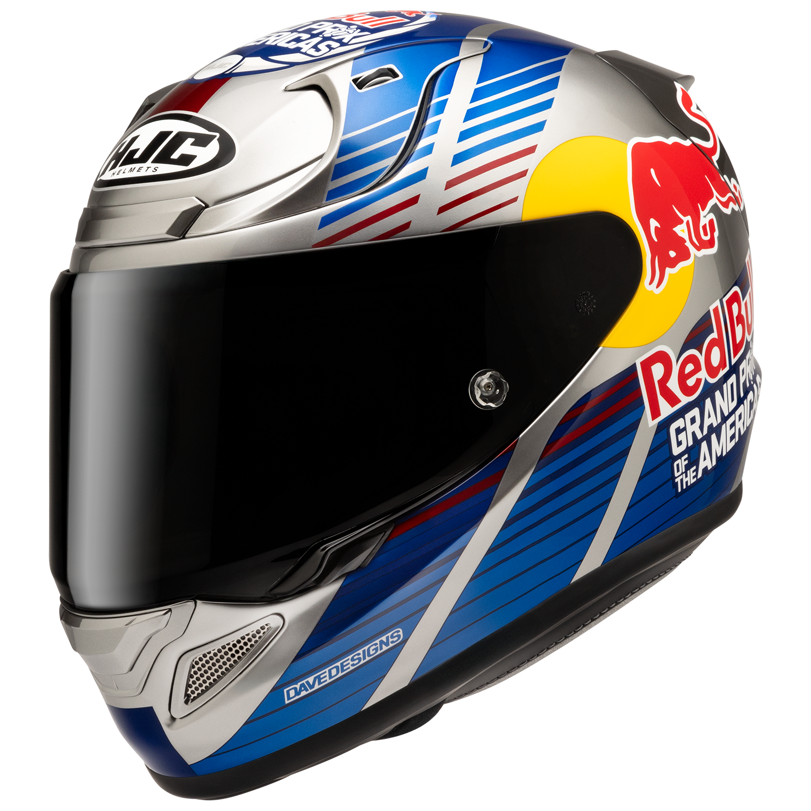 HJC RPHA 12N Red Bull Austin GP 2 Full Face Motorcycle Helmet