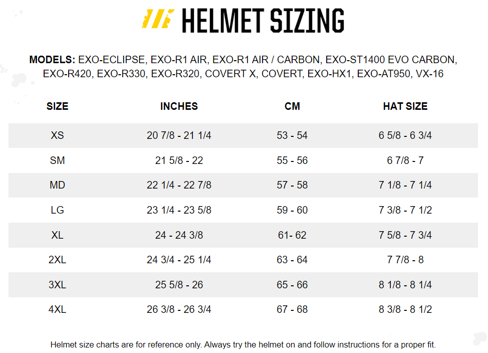 Scorpion-Exo-Apex-Eclipse-Pivot-Full-Face-Motorcycle-Helmet-size-chart