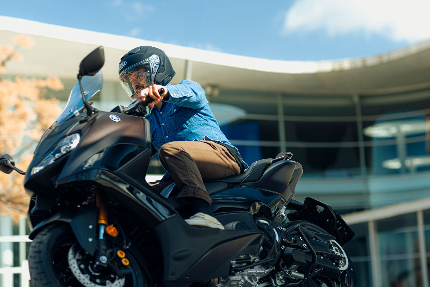 Shoei J-Cruise 3 Solid Open Face Motorcycle Helmet