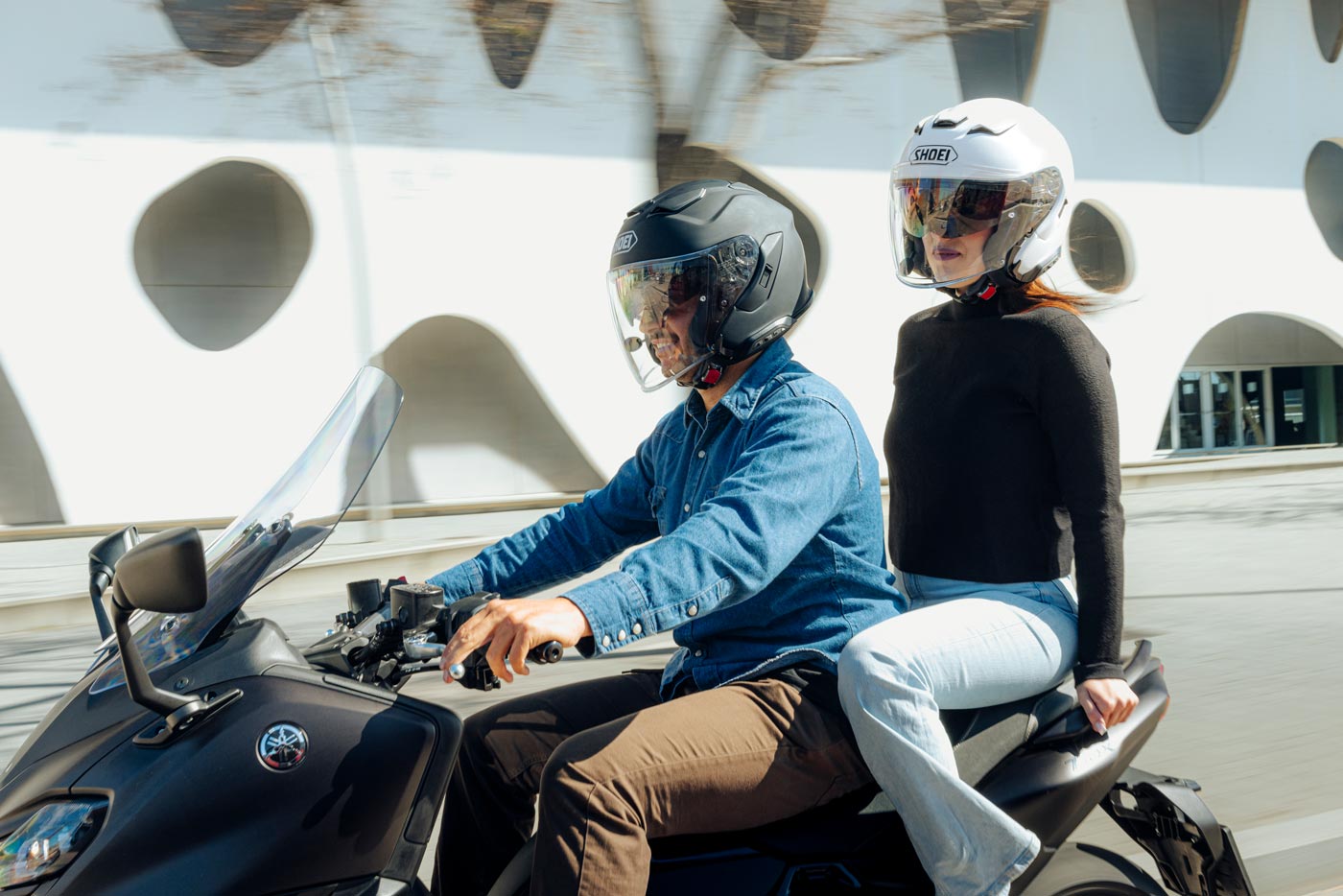 Shoei J-Cruise 3 Solid Open Face Motorcycle Helmet