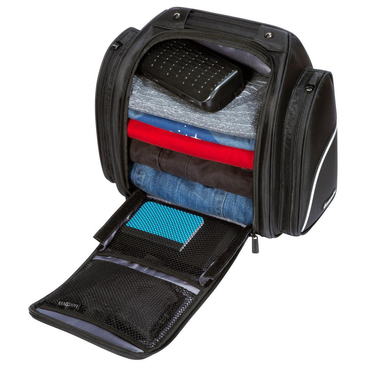 Tour Master Nylon Cruiser 4.0 Commuter Sissybar Bag - Open View