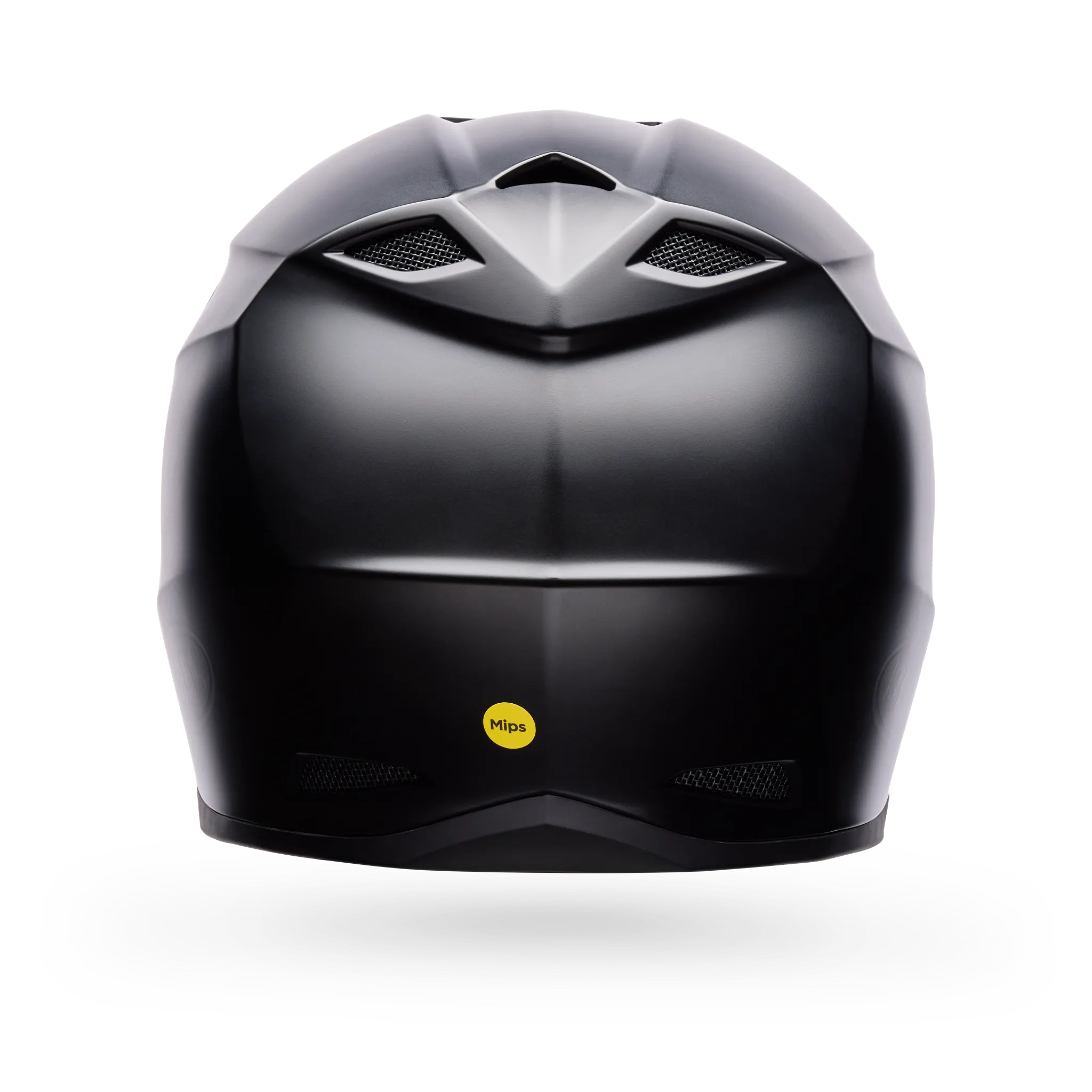 Bell MX-10 Mips Solid Motorcycle Helmet - Matte Black - Back View