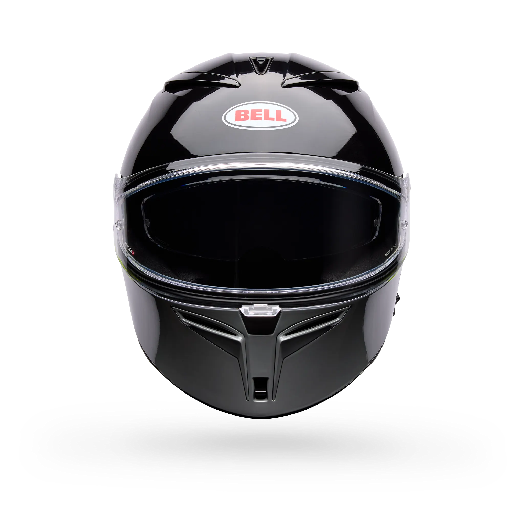 Bell Lithium Motion Full Face Motorcycle Helmet - Gray/Green - Front View