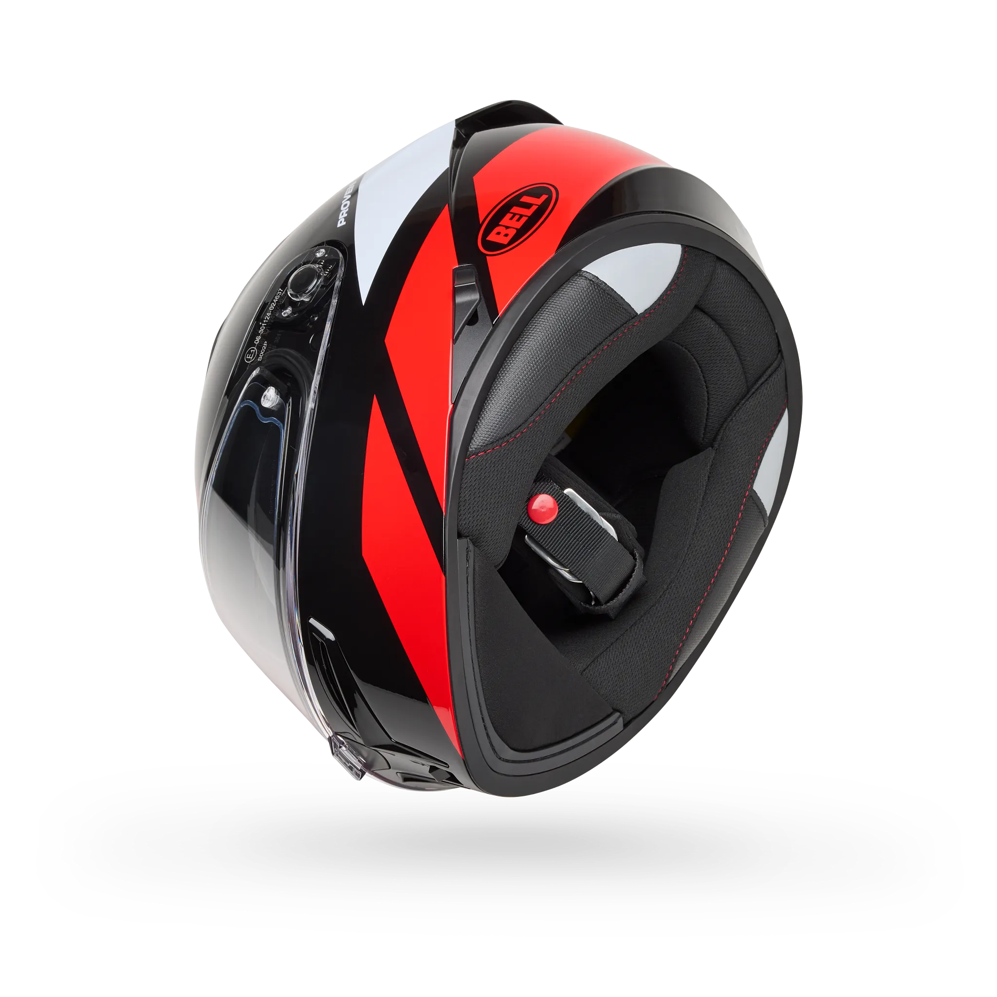Bell Lithium Mips Tech Full Face Motorcycle Helmet - Red/Black - Bottom Side View
