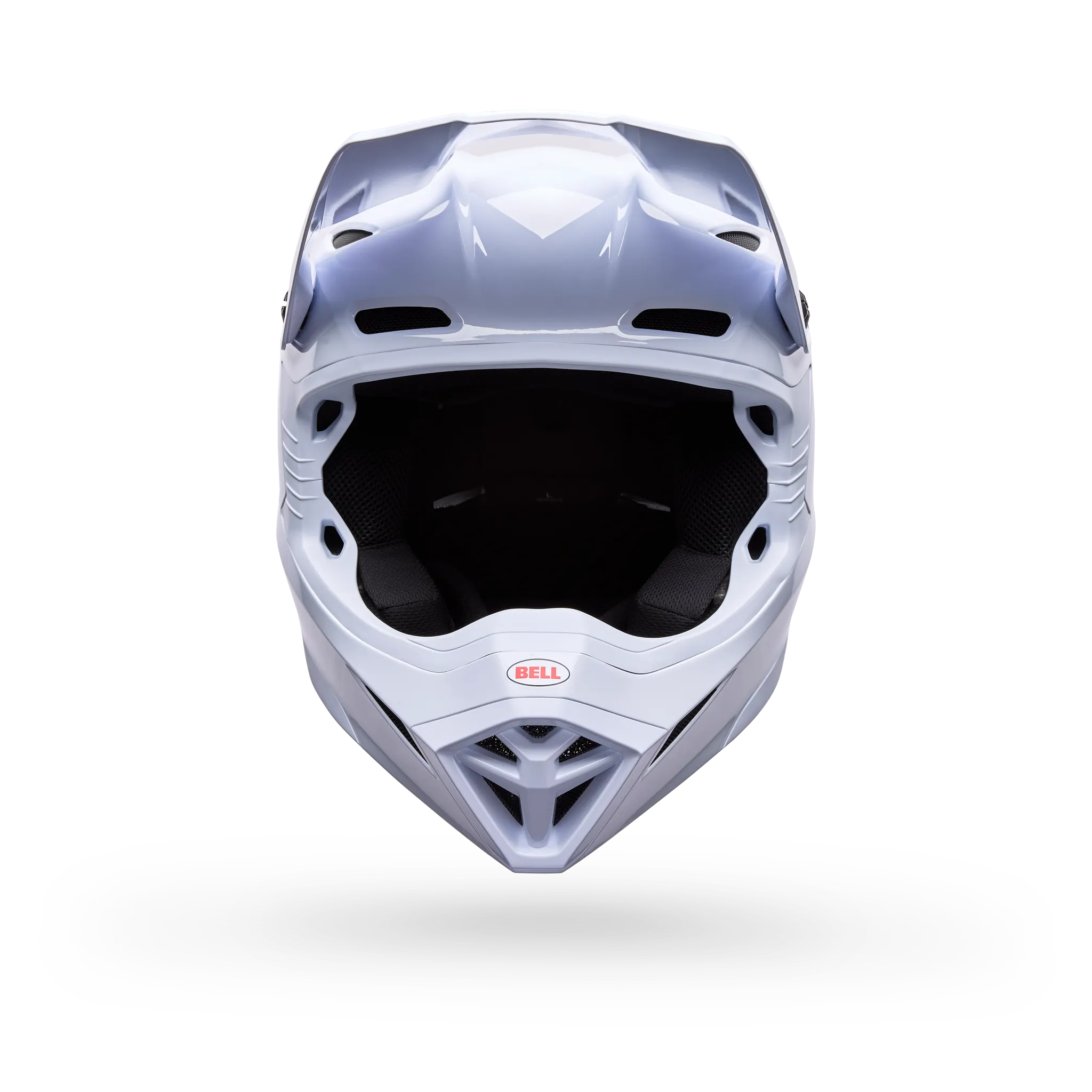 Bell MX-10 Mips Solid Motorcycle Helmet - White - Front View