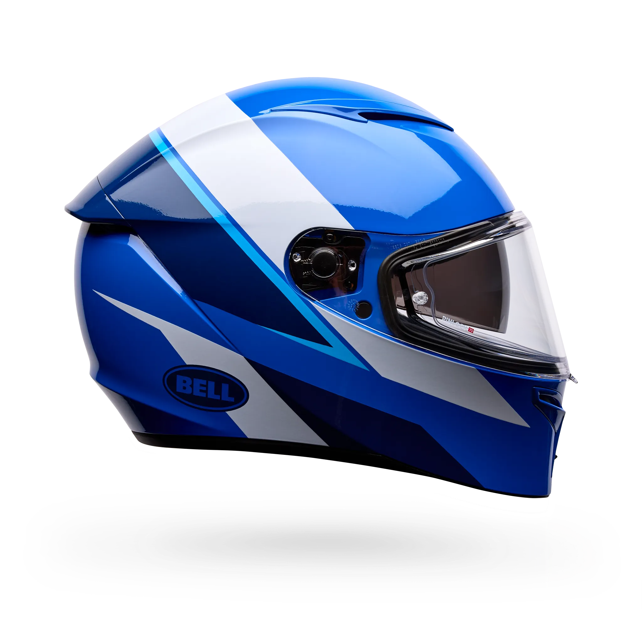 Bell Lithium Flip Full Face Motorcycle Helmet - Blue - Side View