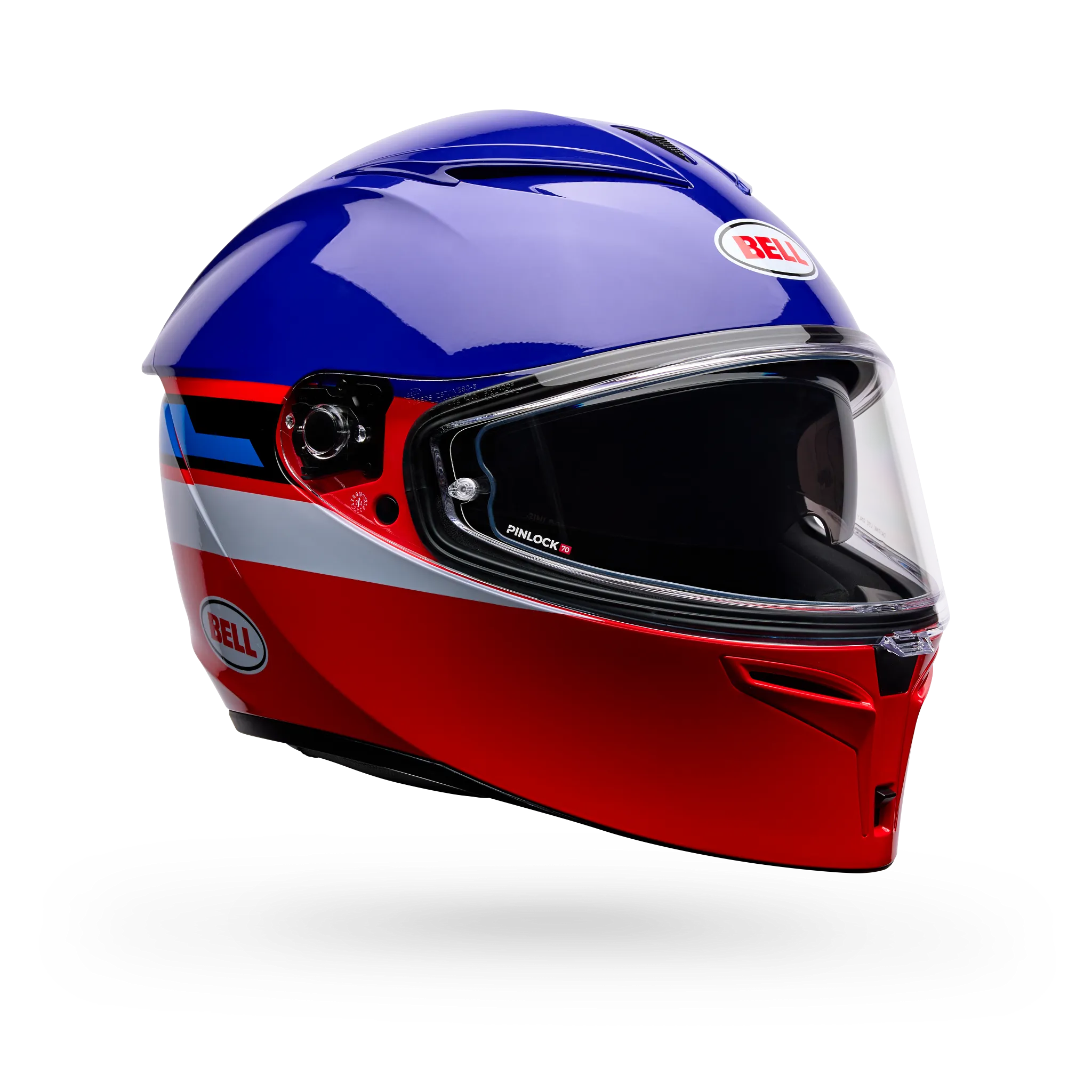 Bell Lithium Motion Full Face Motorcycle Helmet - Blue/Red - Main