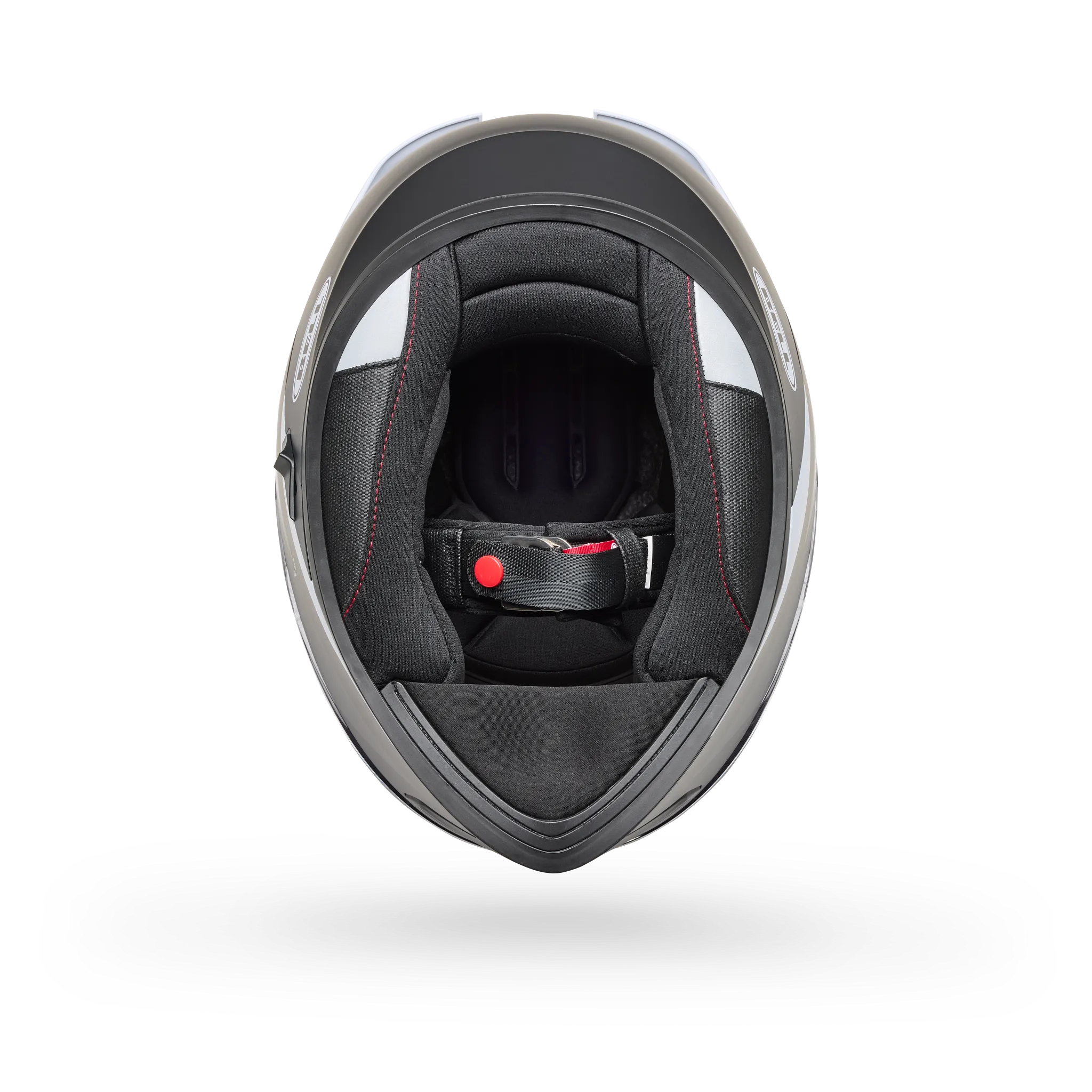 Bell Lithium Flip Full Face Motorcycle Helmet - Black/White - Bottom View